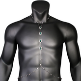 Party Prism Green Rhinestone Harness